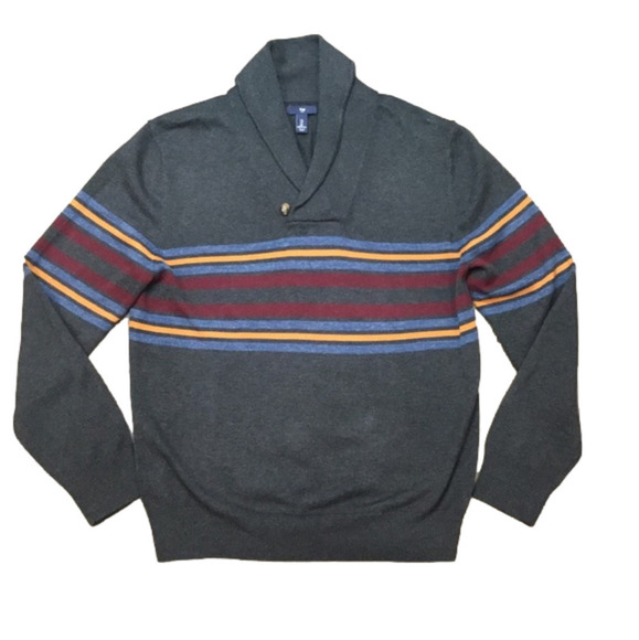 𝅺GAP Men’s Sweater With Stripe Size Large - Picture 1 of 4